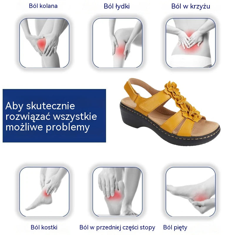 🔥 Sandalias ortopédicas de verano para mujer - Soporte para el arco, tacón plano - Ideales para quienes sufren de fascitis plantar - Caminar con facilidad, comodidad y sin dolor en cada paso ✅