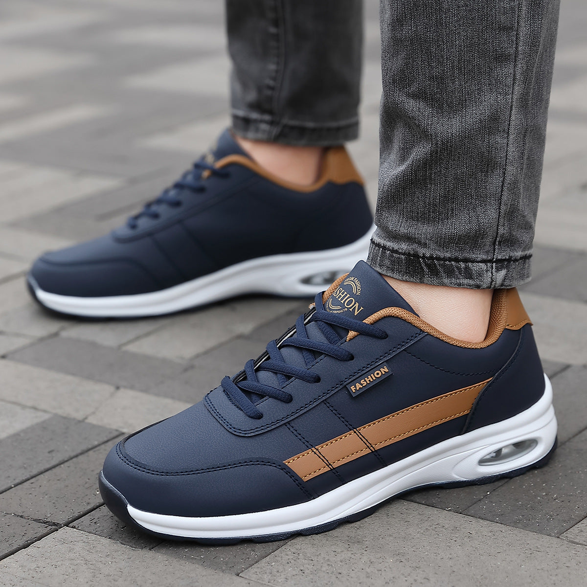⏰50% zniżki na nowe produkty, tylko dzisiaj Męskie buty codzienne 👞Ulepszona wersja z podeszwą powietrzną, wygodna i oddychająca, z podparciem łuku stopy ✅Specjalna cena