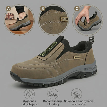 🔥 50% zniżki tylko dziś! Nie przegap! ⏰ Ergonomicznie zaprojektowane buty ortopedyczne – zapewniają naturalne wsparcie łuku stopy 👞 Skutecznie łagodzą ból stóp