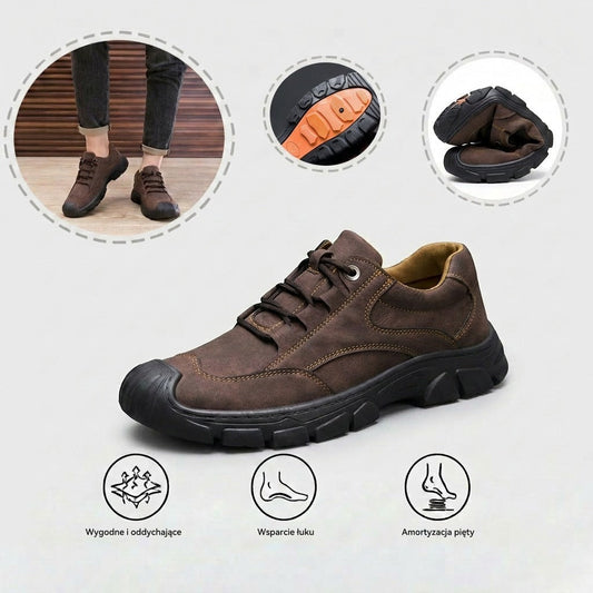 Ergonomiczne buty ortopedyczne — z podparciem łuku stopy, amortyzacją wstrząsów podczas chodzenia i łagodzeniem bólu stóp