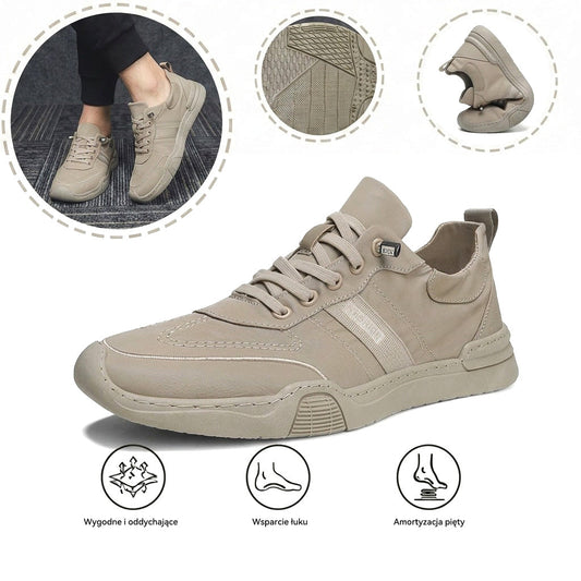 Ortopedyczne buty sportowe z siateczką — z podparciem łuku stopy, łagodzące ból; miękkie i amortyzujące.
