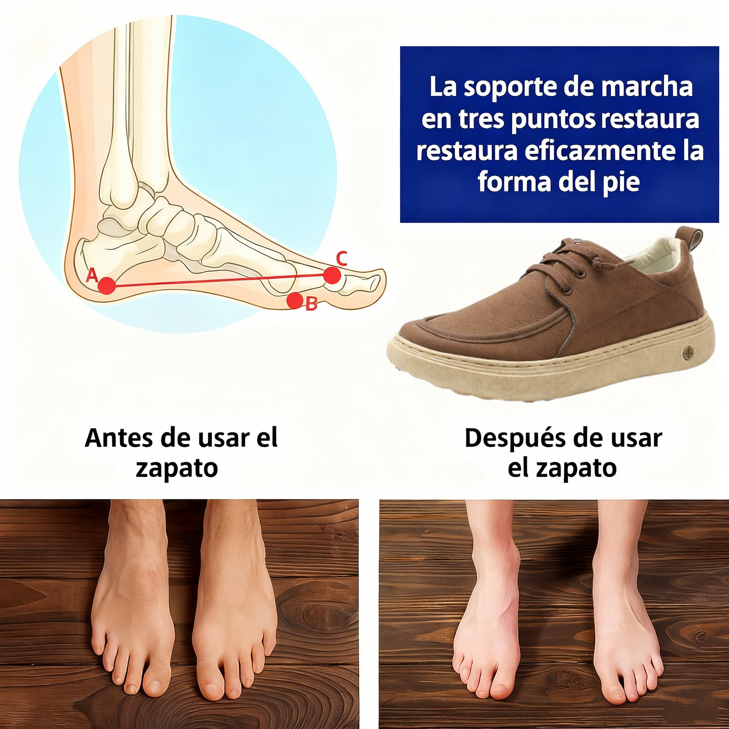 🎉 ¡50% de descuento hoy, termina pronto! 🐂 Zapatos ortopédicos para hombre, hechos a mano con auténtica piel de vaca australiana 👞 Soporte para el arco del pie - Impermeables y antideslizantes ✅ Cómodos para caminar