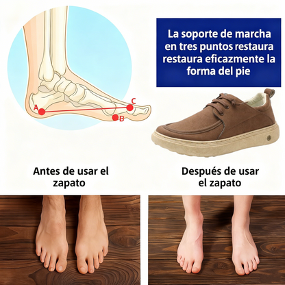 🎉 ¡50% de descuento hoy, termina pronto! 🐂 Zapatos ortopédicos para hombre, hechos a mano con auténtica piel de vaca australiana 👞 Soporte para el arco del pie - Impermeables y antideslizantes ✅ Cómodos para caminar