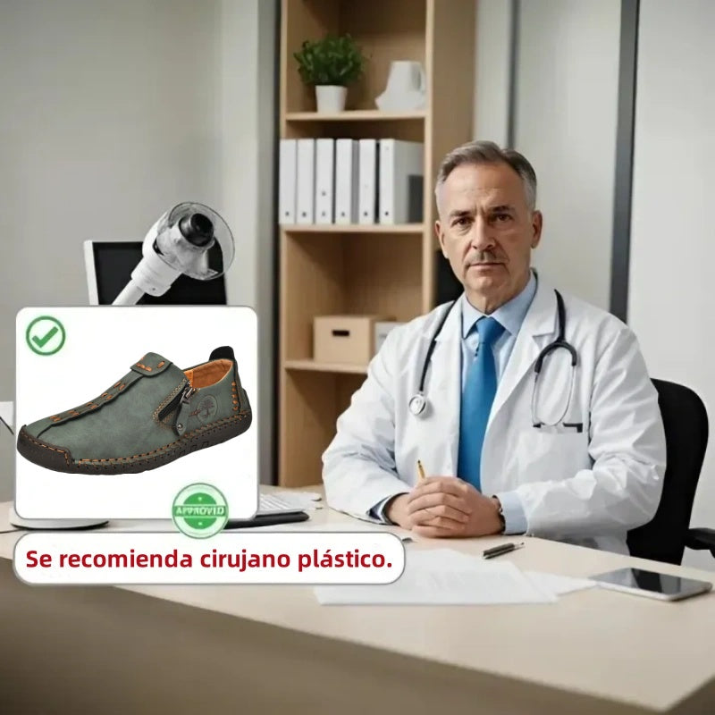 【🎉 60% zniżki przez ograniczony czas, tylko dziś. Nie przegap!】 - Męskie buty ortopedyczne wykonane z australijskiej skóry cielęcej. 👞 Komfort chodzenia i ulga w bólu ✅