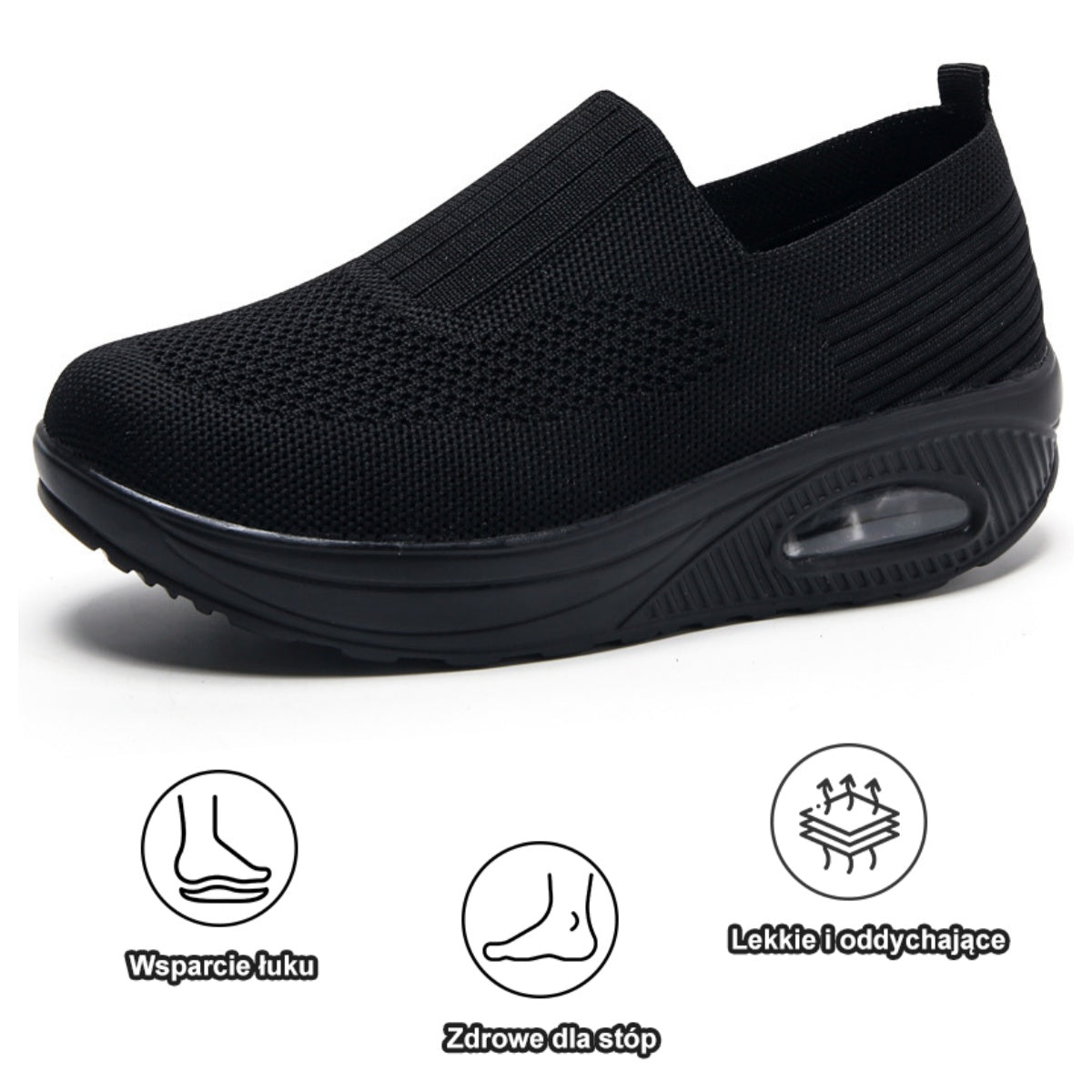 【🔥Dziś połowa ceny - nie przegap】 Ergonomicznie zaprojektowane buty ortopedyczne - konstrukcja z podparciem łuku stopy 👞Łatwo pozbądź się bólu stóp