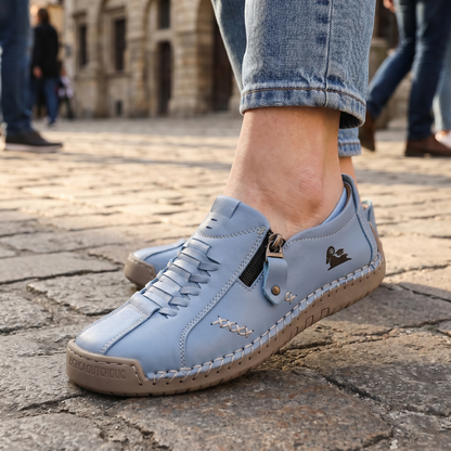 🔥 Dzisiejsza oferta specjalna: 60% zniżki! 🎁 Damskie skórzane mokasyny zapinane na suwak, wygodne, ergonomiczne buty, wsuwane, codzienne buty do chodzenia