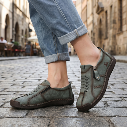 🔥 Dzisiejsza oferta specjalna: 60% zniżki! 🎁 Damskie skórzane mokasyny zapinane na suwak, wygodne, ergonomiczne buty, wsuwane, codzienne buty do chodzenia
