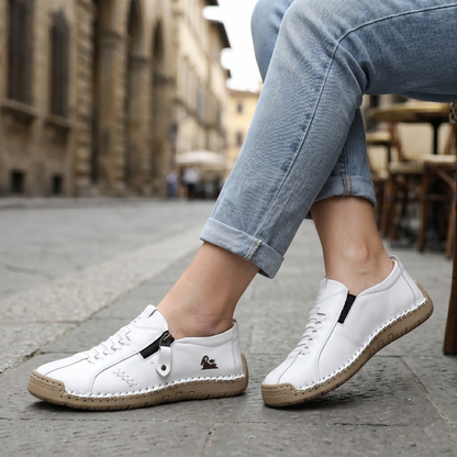 🔥 Dzisiejsza oferta specjalna: 60% zniżki! 🎁 Damskie skórzane mokasyny zapinane na suwak, wygodne, ergonomiczne buty, wsuwane, codzienne buty do chodzenia