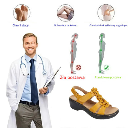 🔥 Sandalias ortopédicas de verano para mujer - Soporte para el arco, tacón plano - Ideales para quienes sufren de fascitis plantar - Caminar con facilidad, comodidad y sin dolor en cada paso ✅