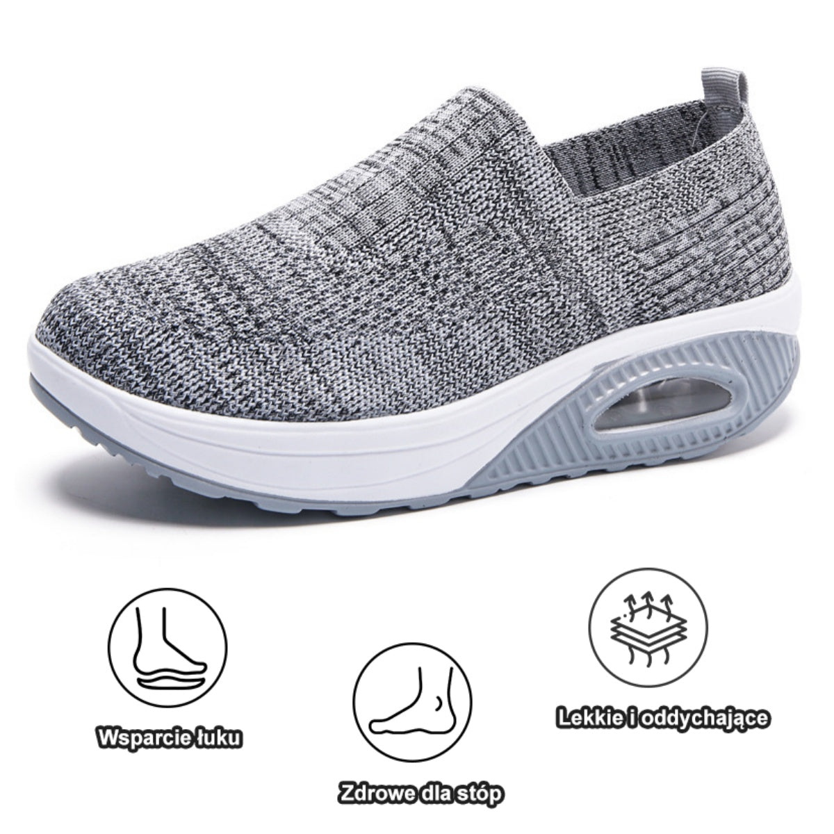 【🔥Dziś połowa ceny - nie przegap】 Ergonomicznie zaprojektowane buty ortopedyczne - konstrukcja z podparciem łuku stopy 👞Łatwo pozbądź się bólu stóp