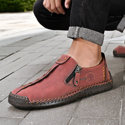 【🎉 60% zniżki przez ograniczony czas, tylko dziś. Nie przegap!】 - Męskie buty ortopedyczne wykonane z australijskiej skóry cielęcej. 👞 Komfort chodzenia i ulga w bólu ✅