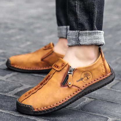 【🎉 60% zniżki przez ograniczony czas, tylko dziś. Nie przegap!】 - Męskie buty ortopedyczne wykonane z australijskiej skóry cielęcej. 👞 Komfort chodzenia i ulga w bólu ✅