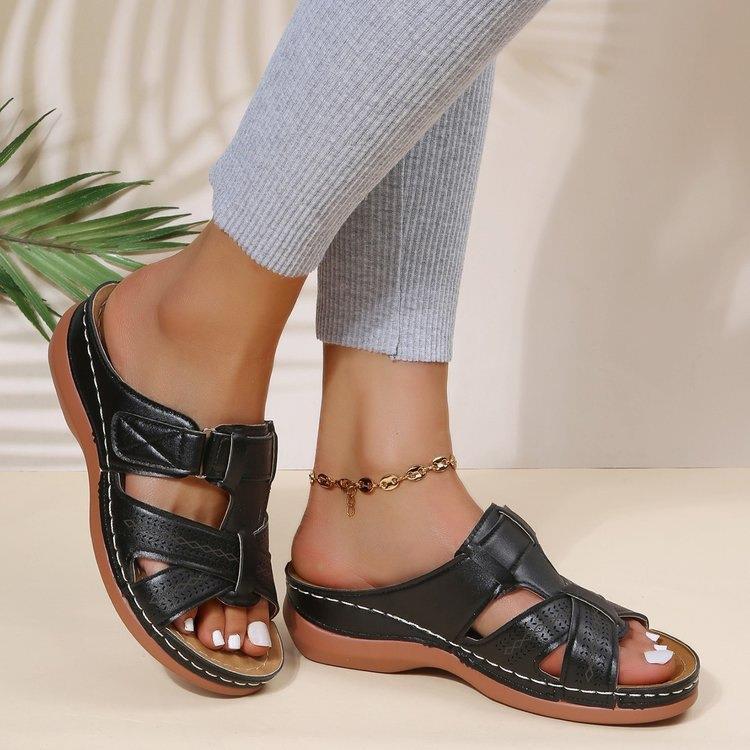 [🎁Dziś połowa ceny - nie przegap] Ergonomicznie zaprojektowane sandały ortopedyczne - bezbolesne chodzenie 👞 sprawiają, że chodzenie jest bardziej komfortowe