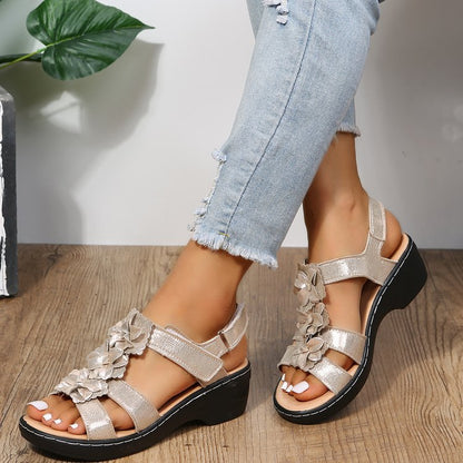 🔥 Sandalias ortopédicas de verano para mujer - Soporte para el arco, tacón plano - Ideales para quienes sufren de fascitis plantar - Caminar con facilidad, comodidad y sin dolor en cada paso ✅
