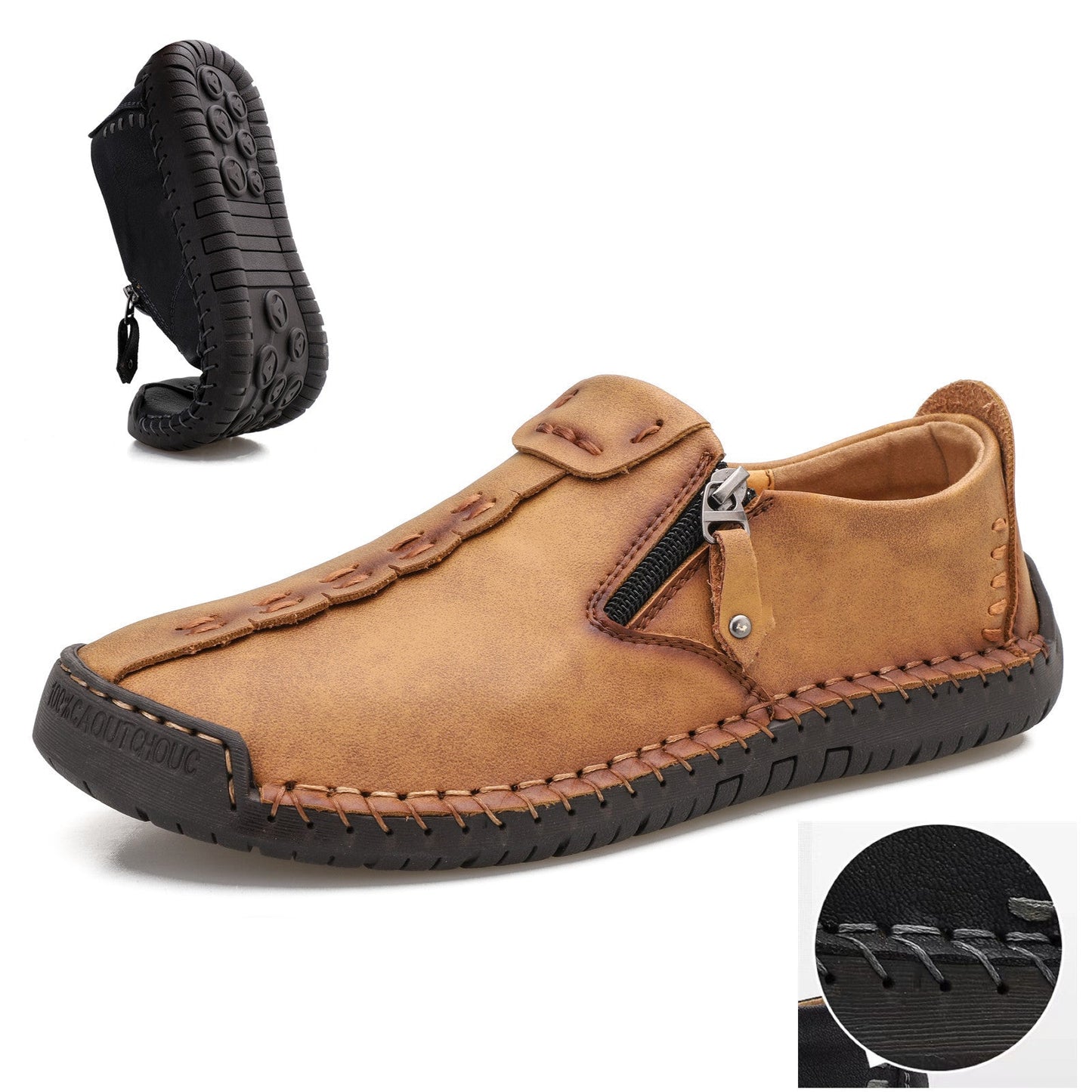 【🎉 60% zniżki przez ograniczony czas, tylko dziś. Nie przegap!】 - Męskie buty ortopedyczne wykonane z australijskiej skóry cielęcej. 👞 Komfort chodzenia i ulga w bólu ✅