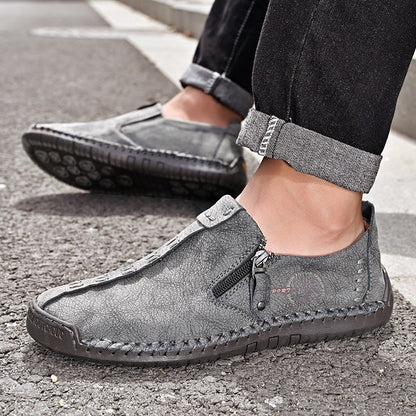 【🎉 60% zniżki przez ograniczony czas, tylko dziś. Nie przegap!】 - Męskie buty ortopedyczne wykonane z australijskiej skóry cielęcej. 👞 Komfort chodzenia i ulga w bólu ✅
