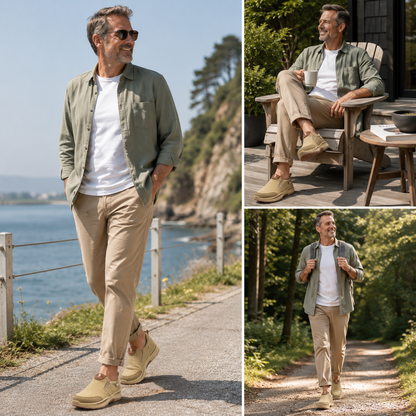 🔥Zapatos ortopédicos de diseño ergonómico⏰ Diseño con soporte para el arco del pie + zapatillas de lona transpirables 👞 Amplia gama de tallas: camina con confianza